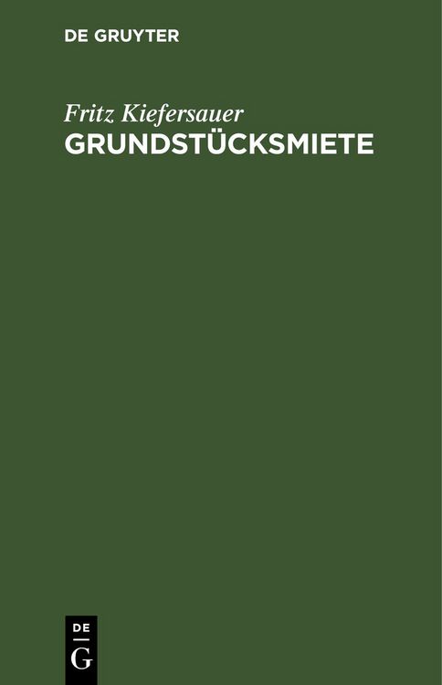 Produktbild: Grundst&uuml;cksmiete