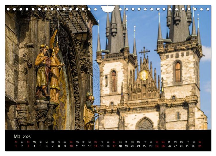 Produktbild: Prag - die goldene Stadt (Wandkalender 2026 DIN A4 quer), CALVENDO Monatskalender