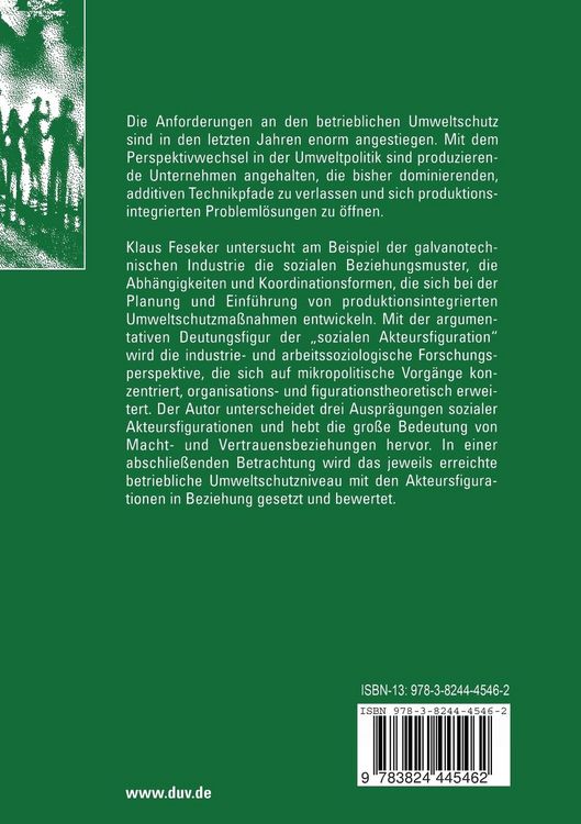Produktbild: Soziale Akteursfigurationen im produktionsintegrierten Umweltschutz