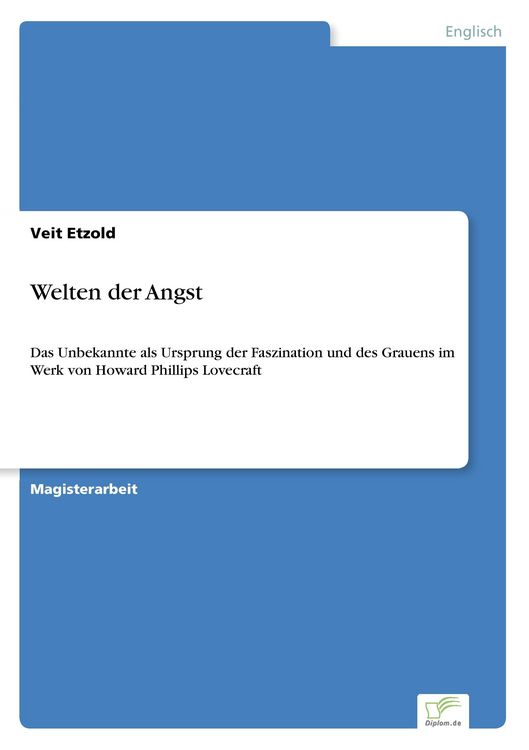 Produktbild: Welten der Angst
