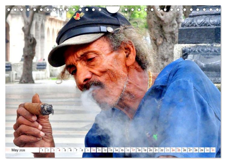 Produktbild: Cuban Cigars - Blue haze in Havana (Wall Calendar 2026 DIN A4 landscape), CALVENDO 12 Month Wall Calendar