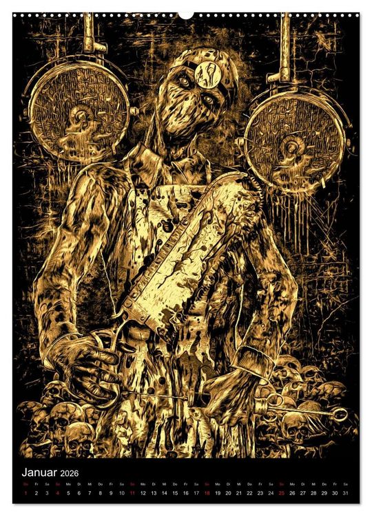 Produktbild: BLOODBOY/ HORROR ILLUSTRATION V1 (Wandkalender 2026 DIN A2 hoch), CALVENDO Monatskalender