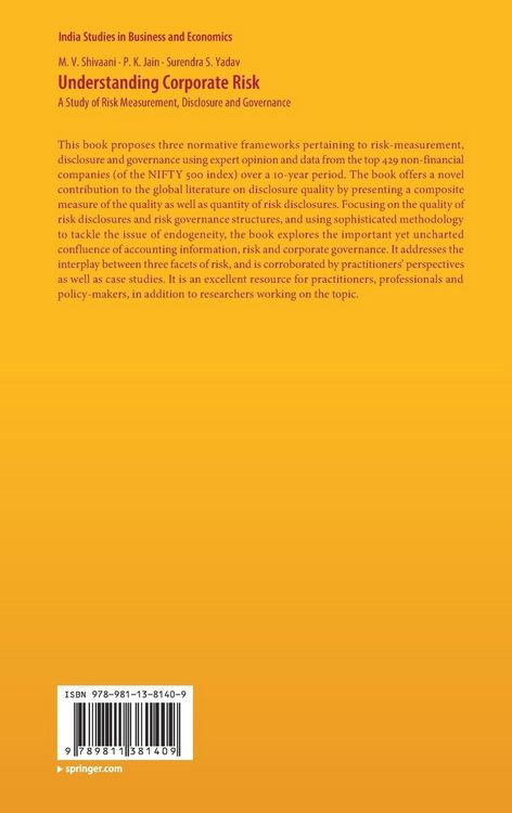 Produktbild: Understanding Corporate Risk