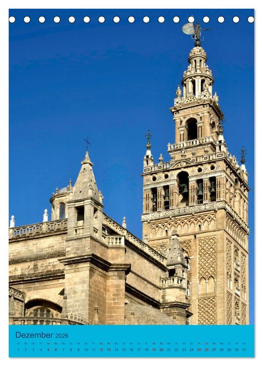 Produktbild: Kathedralen in Spanien (Tischkalender 2026 DIN A5 hoch), CALVENDO Monatskalender