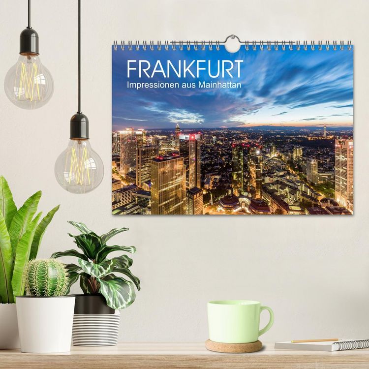 Produktbild: FRANKFURT Impressionen aus Mainhattan (Wandkalender 2026 DIN A4 quer), CALVENDO Monatskalender