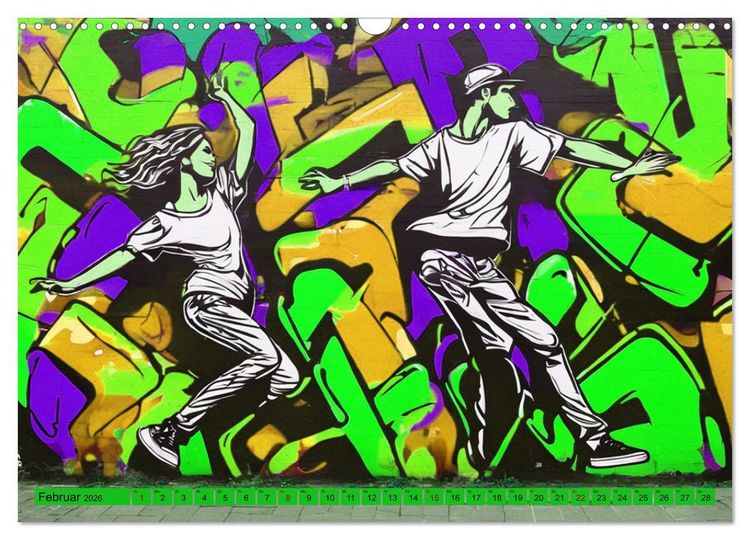 Produktbild: Lebensart Hip Hop (Wandkalender 2026 DIN A3 quer), CALVENDO Monatskalender
