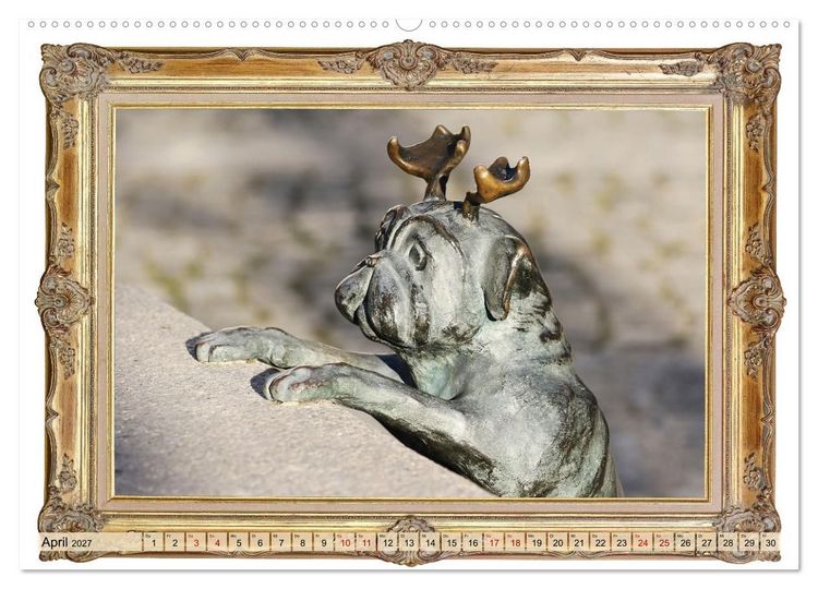 Produktbild: Hunde sind Kunst (Wandkalender 2027 DIN A2 quer), CALVENDO Monatskalender