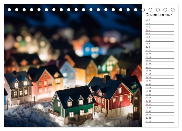 Produktbild: Miniatur Weltreise (Tischkalender 2027 DIN A5 quer), CALVENDO Monatskalender