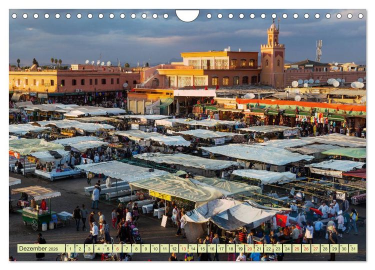 Produktbild: M&auml;rkte der Welt - fotografische Impressionen von M&auml;rkten ber&uuml;hmter St&auml;dte (Wandkalender 2026 DIN A4 quer), CALVENDO Monatskalender