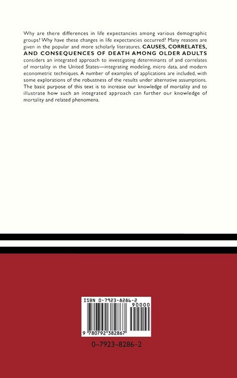 Produktbild: Causes, Correlates and Consequences of Death Among Older Adults