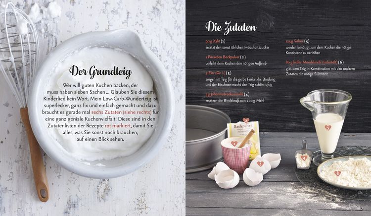 Produktbild: 40 Low-Carb-Kuchen aus 1 Teig