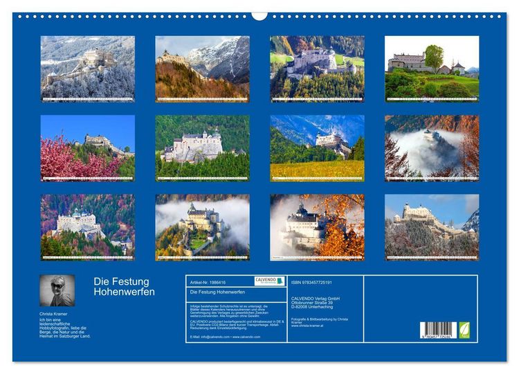 Produktbild: Die Festung Hohenwerfen (Wandkalender 2026 DIN A2 quer), CALVENDO Monatskalender