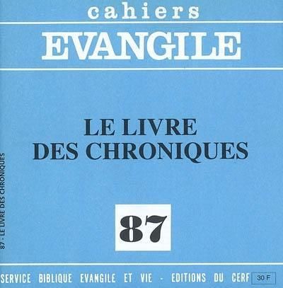 Produktbild: Cahiers Evangile N87 - Le Livre des Chroniques