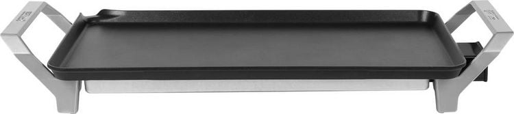 Produktbild: Princess Table Chef Premium XL Elektro Teppan Yaki Tischgrill mit manueller Temperatureinstellung Silber (matt), Schwarz