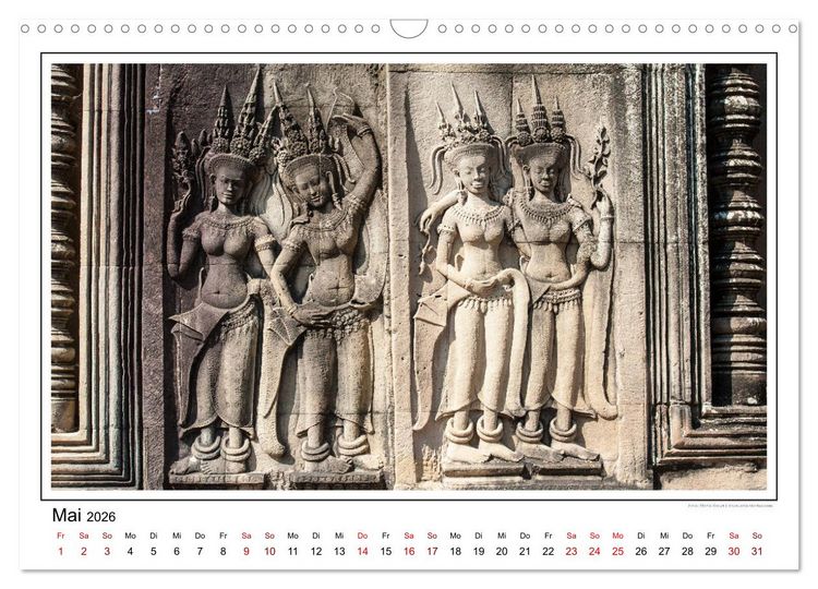 Produktbild: ANGKOR - IM REICH DER KHMER (Wandkalender 2026 DIN A3 quer), CALVENDO Monatskalender