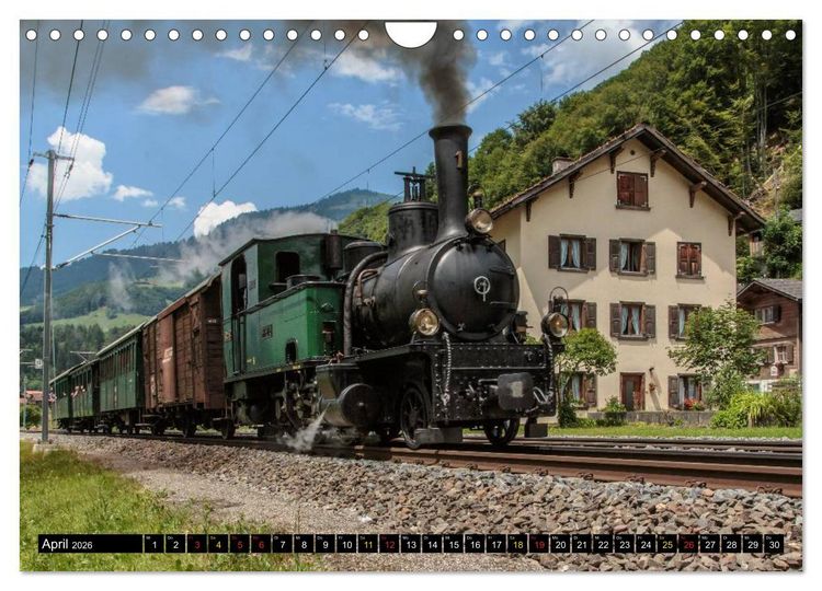 Produktbild: Rh&auml;tische Bahn 2026 (Wandkalender 2026 DIN A4 quer), CALVENDO Monatskalender
