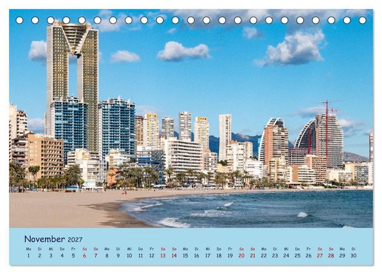 Produktbild: Benidorm (Tischkalender 2027 DIN A5 quer), CALVENDO Monatskalender