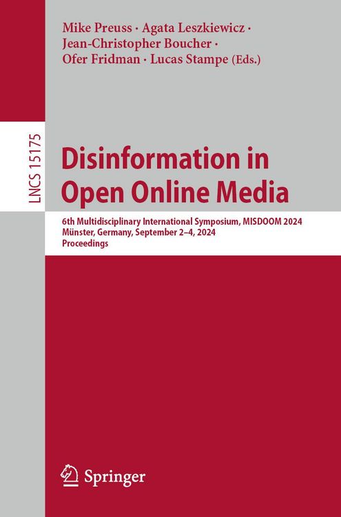 Produktbild: Disinformation in Open Online Media