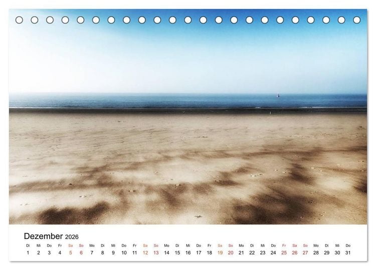 Produktbild: Wieder an der Nordsee (Tischkalender 2026 DIN A5 quer), CALVENDO Monatskalender
