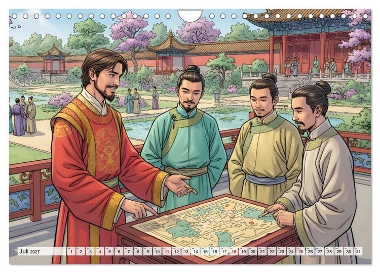 Produktbild: Marco Polo - Die gro&szlig;e Reise nach Osten (Wandkalender 2027 DIN A4 quer), CALVENDO Monatskalender