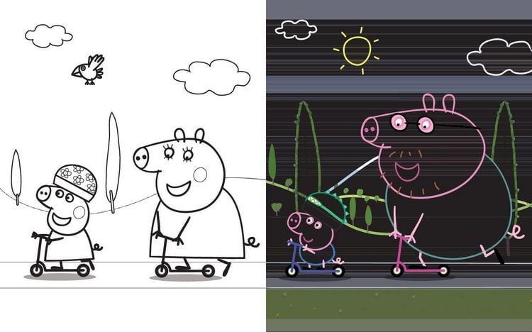 Produktbild: Peppa Pig Mein wutzig-tolles Kritzel-Kratzel-Buch