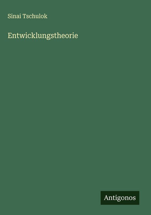 Produktbild: Entwicklungstheorie