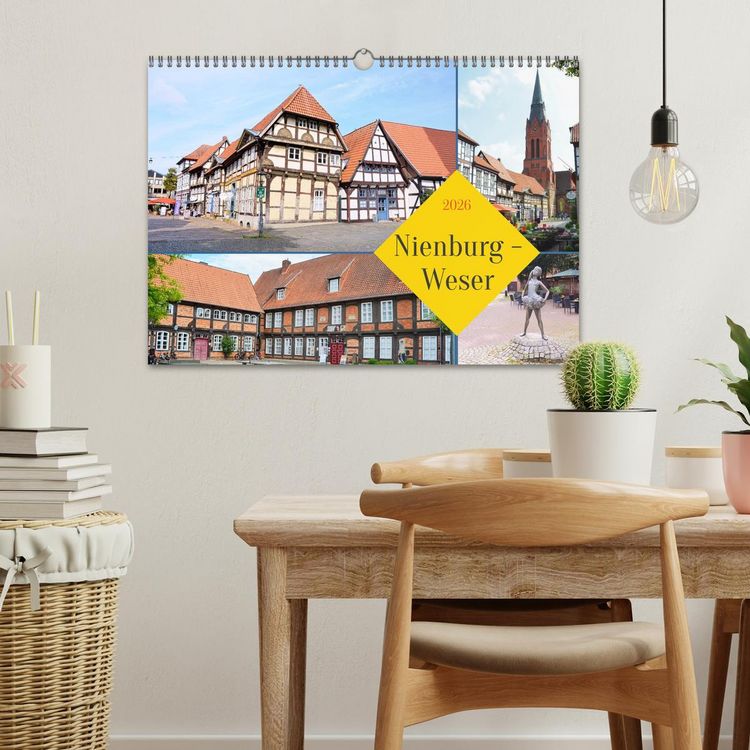 Produktbild: Nienburg - Weser (Wandkalender 2026 DIN A3 quer), CALVENDO Monatskalender