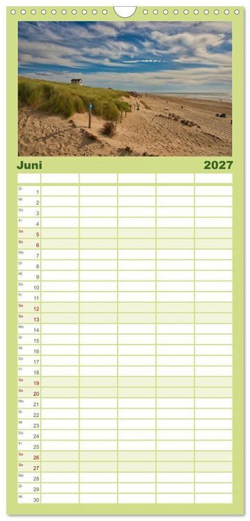 Produktbild: Familienplaner 2027 - Streifzug durch Nordholland mit 5 Spalten (Wandkalender, 21 x 45 cm) CALVENDO