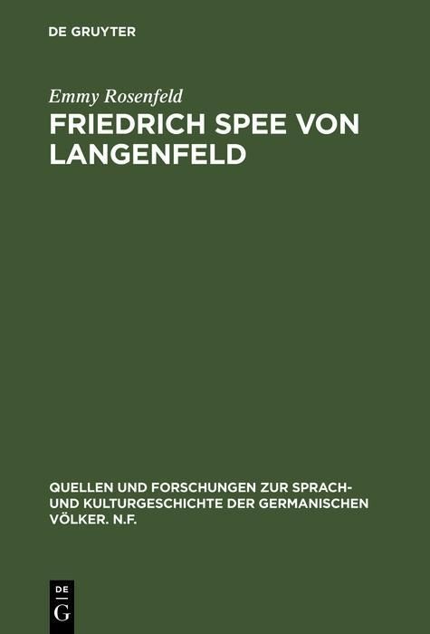 Produktbild: Friedrich Spee von Langenfeld
