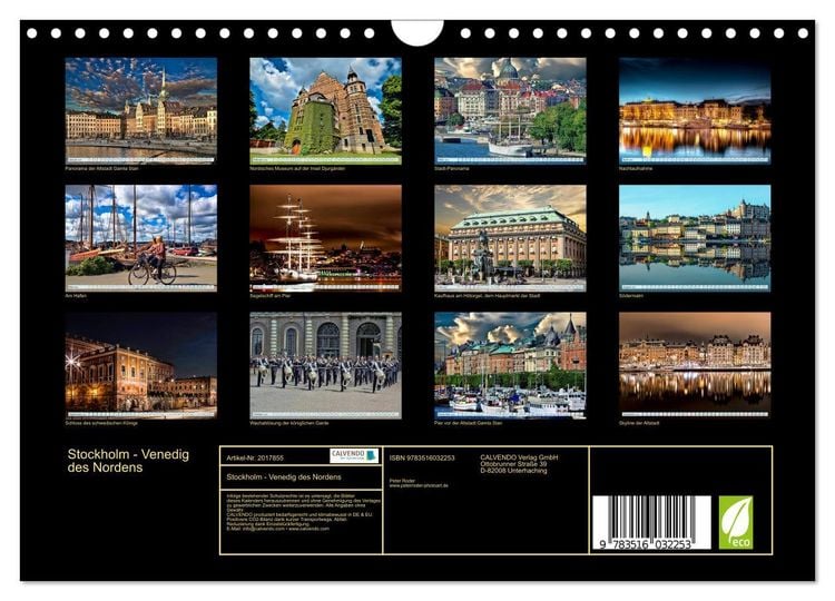 Produktbild: Stockholm - Venedig des Nordens (Wandkalender 2026 DIN A4 quer), CALVENDO Monatskalender
