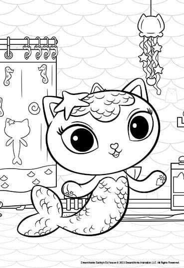 Produktbild: Gabby's Dollhouse: Katzenstarker Sticker- und Malspa&szlig;