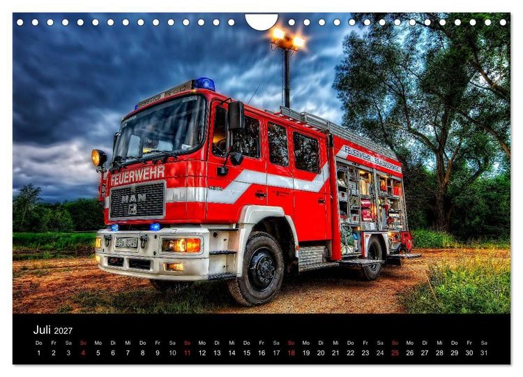 Produktbild: Einsatzfahrzeuge (Wandkalender 2027 DIN A4 quer), CALVENDO Monatskalender