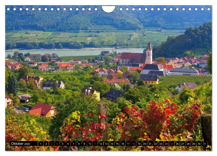 Produktbild: Die Wachau - An der Donau zwischen Melk und Krems (Wandkalender 2026 DIN A4 quer), CALVENDO Monatskalender