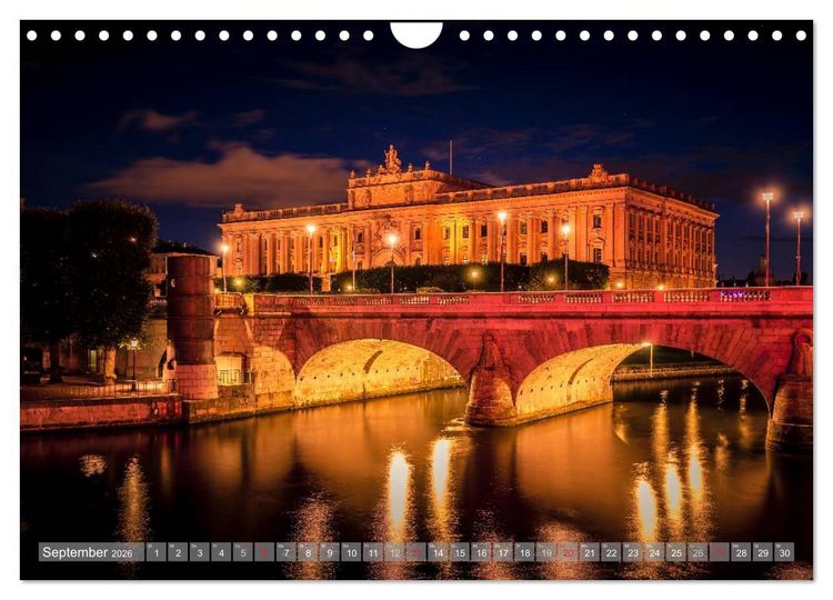 Produktbild: Stockholm - Nordische Sch&ouml;nheit (Wandkalender 2026 DIN A4 quer), CALVENDO Monatskalender