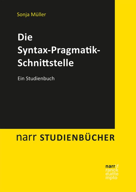 Produktbild: Die Syntax-Pragmatik-Schnittstelle