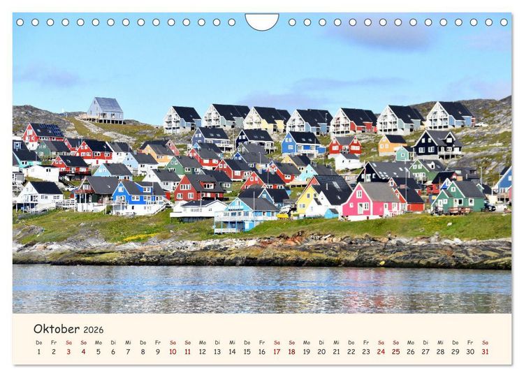 Produktbild: Gr&ouml;nland Faszinierend atemberaubend grandios (Wandkalender 2026 DIN A4 quer), CALVENDO Monatskalender