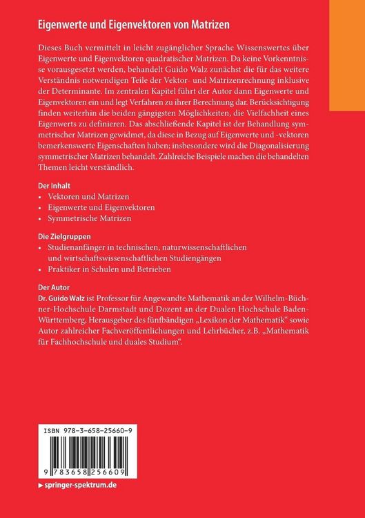 Produktbild: Eigenwerte und Eigenvektoren von Matrizen