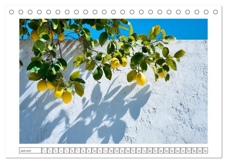 Produktbild: Mediterrane Zitronentr&auml;ume (Tischkalender 2027 DIN A5 quer), CALVENDO Monatskalender