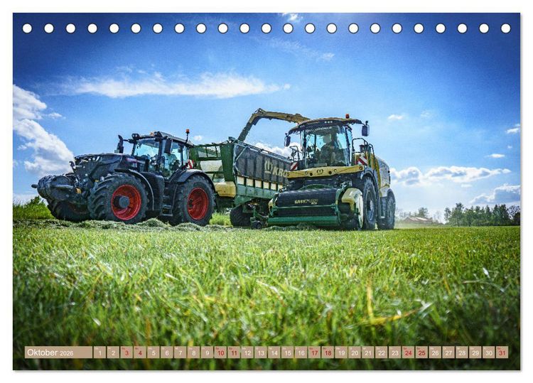 Produktbild: Moderne Landtechnik (Tischkalender 2026 DIN A5 quer), CALVENDO Monatskalender