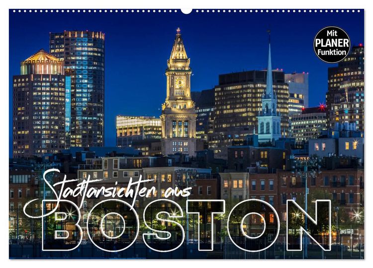 Produktbild: Stadtansichten aus Boston (Wandkalender 2026 DIN A2 quer), CALVENDO Monatskalender