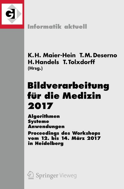 Produktbild: Bildverarbeitung f&uuml;r die Medizin 2017