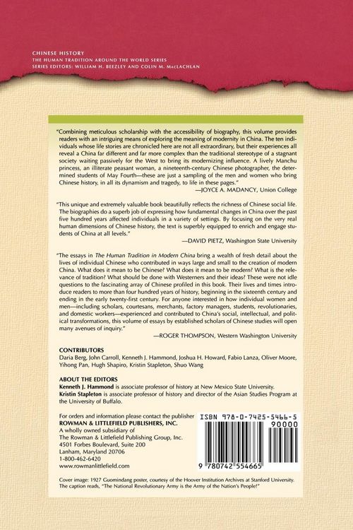 Produktbild: Human Tradition in Modern China
