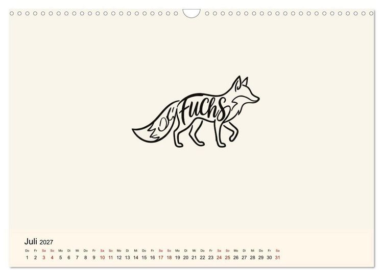 Produktbild: Buchstabentiere (Wandkalender 2027 DIN A3 quer), CALVENDO Monatskalender