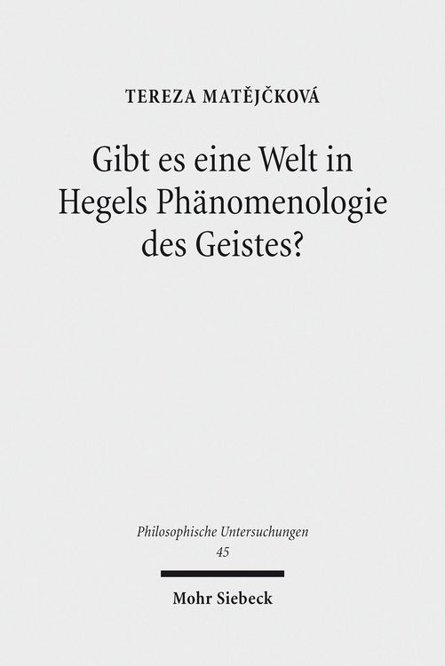 Produktbild: Gibt es eine Welt in Hegels Ph&auml;nomenologie des Geistes?