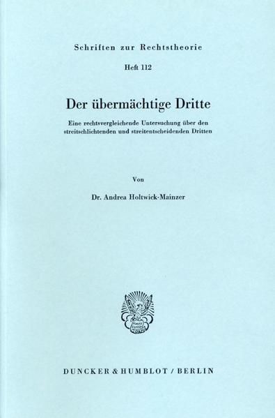 Produktbild: Der &uuml;berm&auml;chtige Dritte.