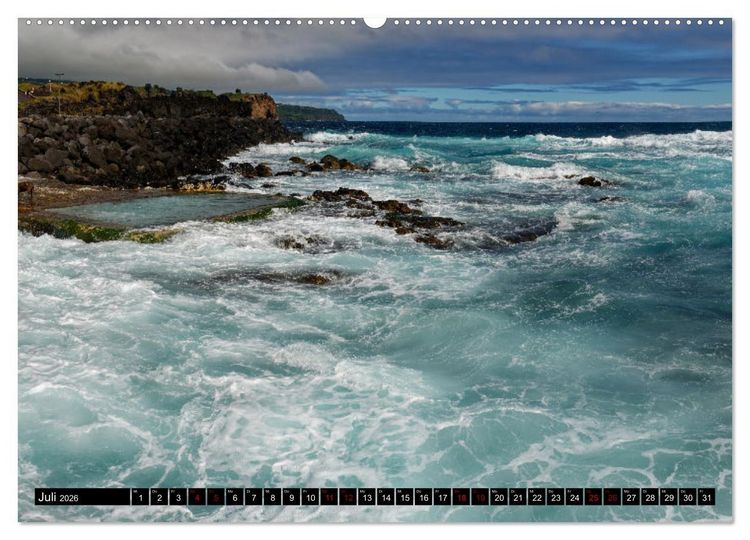 Produktbild: Sao Miguel Azoren - Vulkanisch gepr&auml;gte Trauminsel im Atlantik (hochwertiger Premium Wandkalender 2026 DIN A2 quer), Kunstdruck in Hochglanz