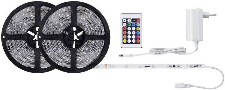 Produktbild: Paulmann FN SimpLED Strip RGB 70515 LED-Streifen mit Stecker 12V 10m RGB 1St.