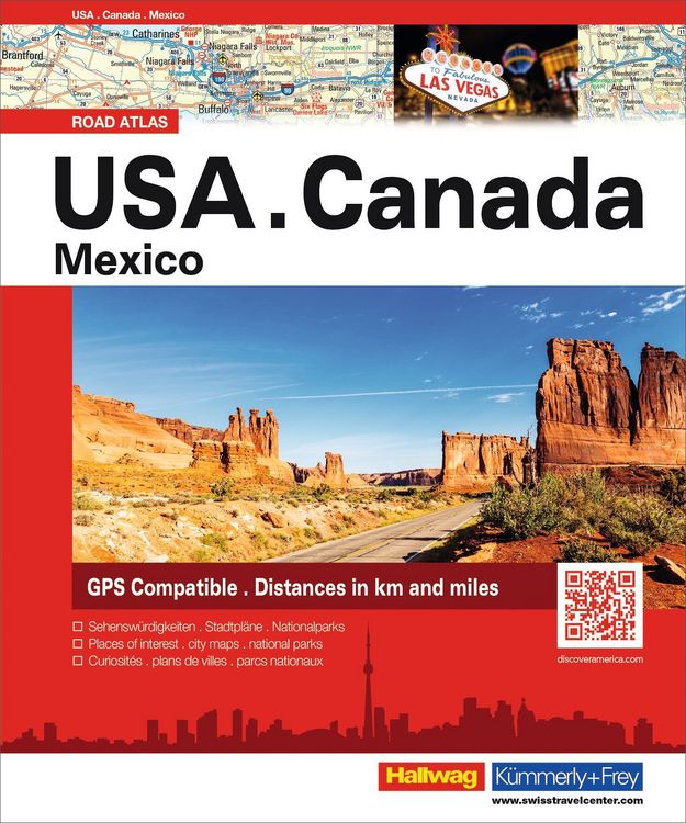 Produktbild: Hallwag Strassenatlas USA, Canada, Mexico