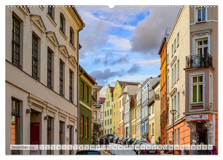 Produktbild: Rostock Impressionen (Wandkalender 2026 DIN A2 quer), CALVENDO Monatskalender