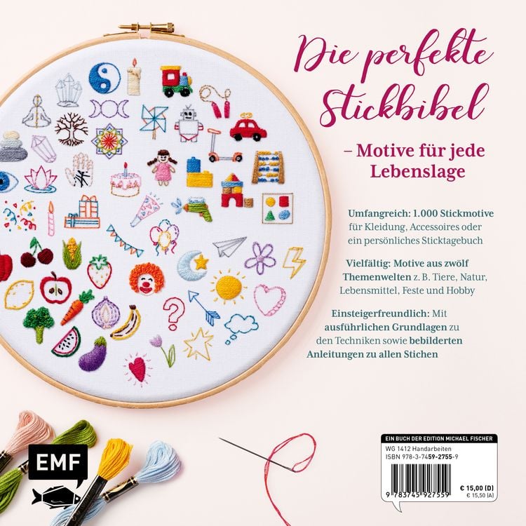 Produktbild: 1000 x Sticken &ndash; Die gro&szlig;e Motivsammlung